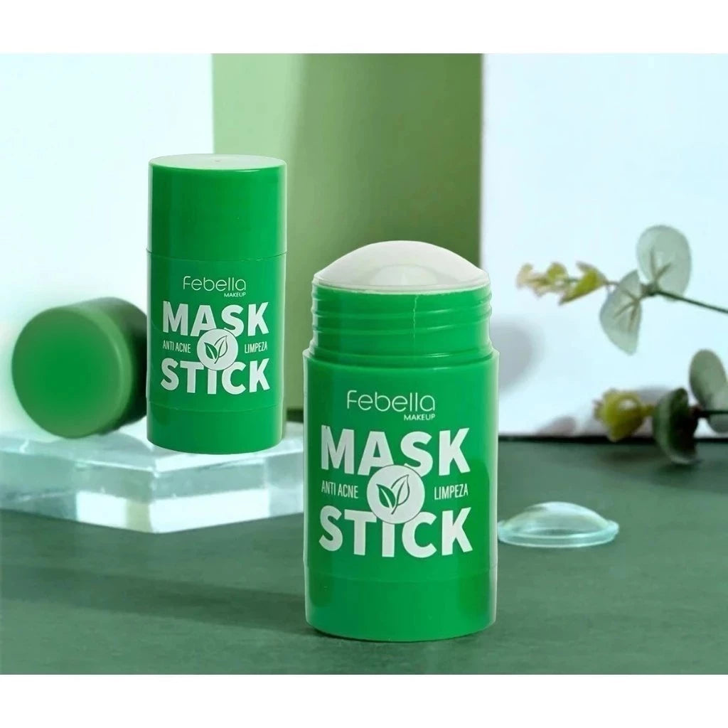 FEBELLA Green Tea Mask Stick – Blackhead Removal, Anti-Acne, Moisturizing & Whitening Face Mask