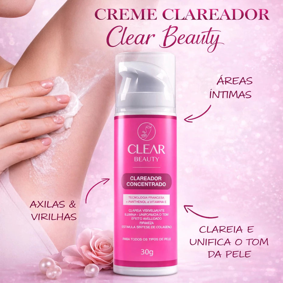 Groin and Armpit Whitening Cream for Intimate Parts - Clear Beauty