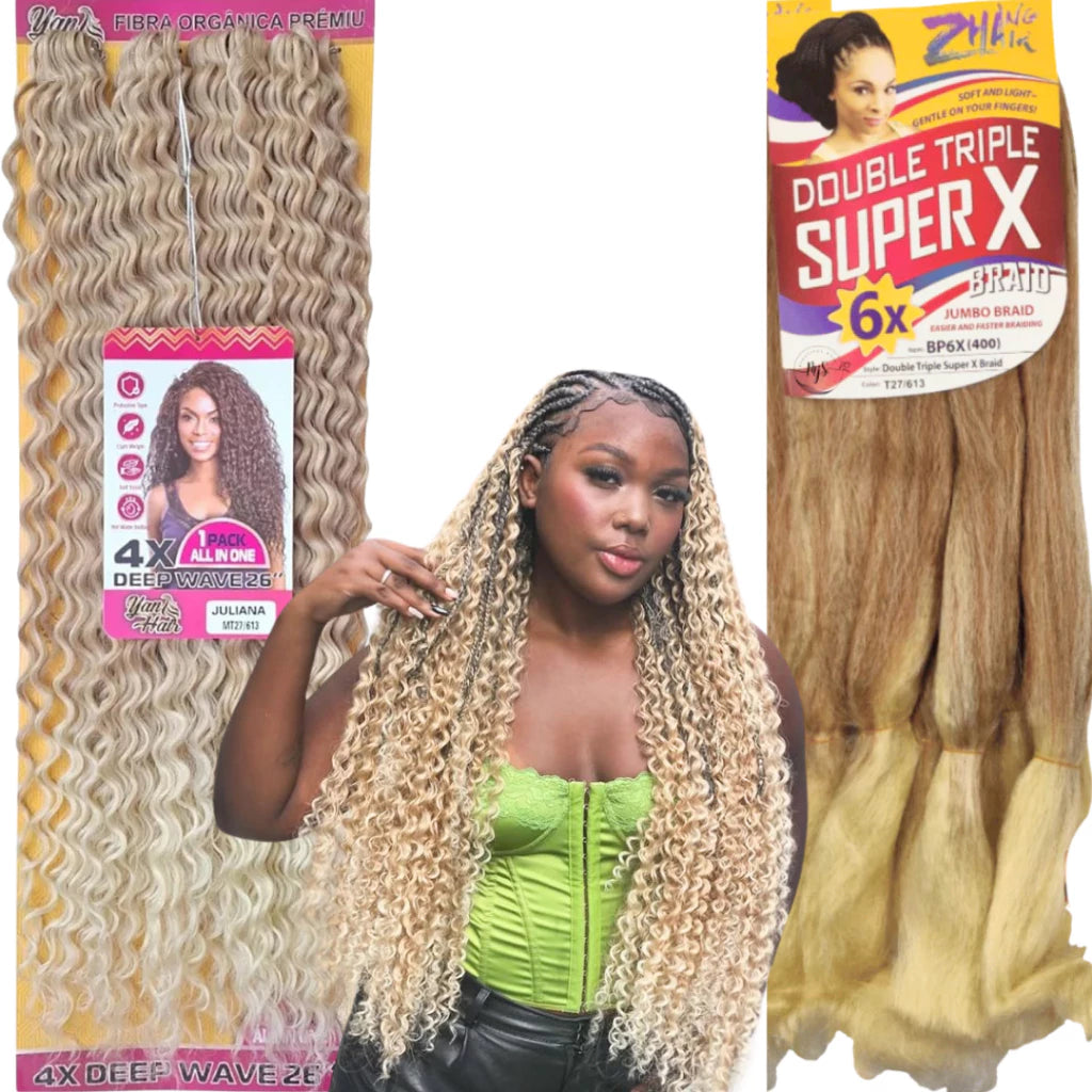 Gypsy Braids Combo with Curls Jumbo Kit + Curly Organic Hair