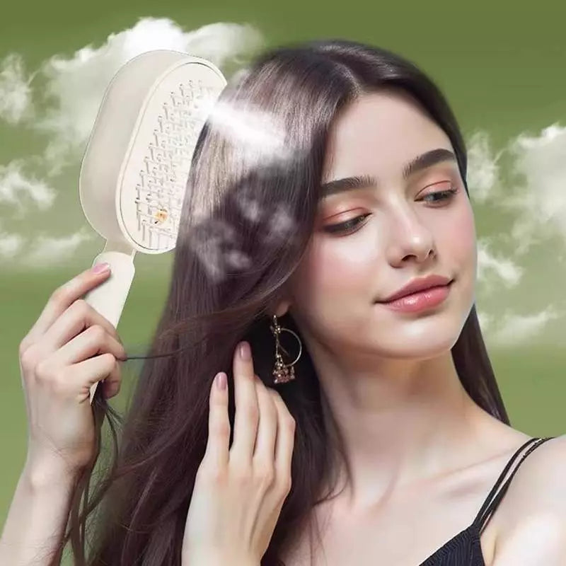 Hair Care Decorator Massage Scalp Comb Head Brush Massager and Atomization Applicator
