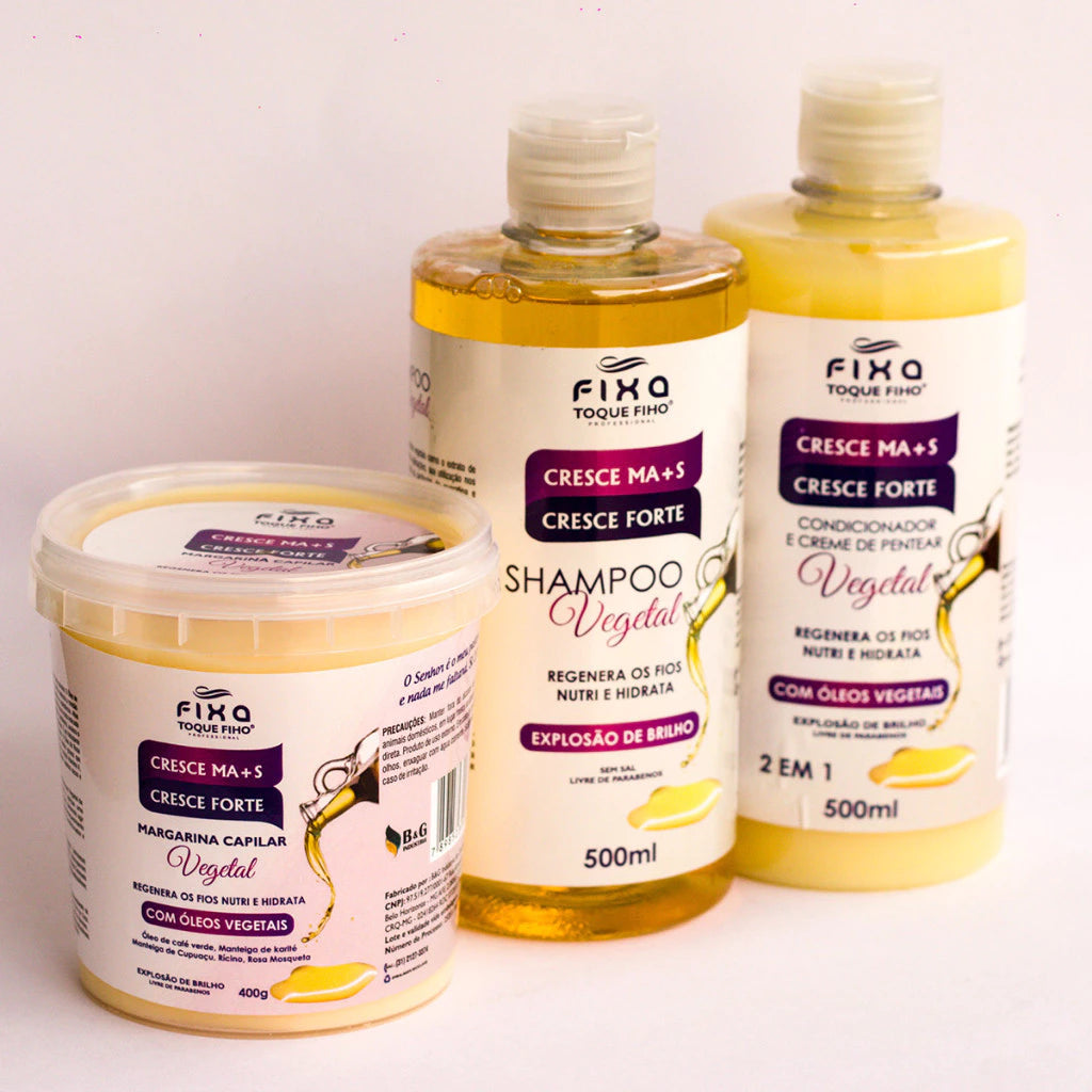 Hair Growth Kit Shampoo Conditioner and Mask Hydration Grows More Grows Strong Anti-Hair Loss