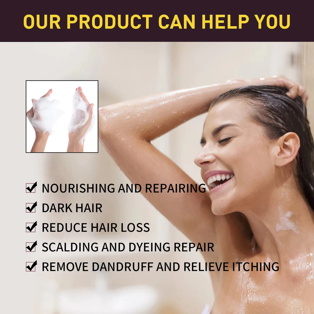 He Shou Wu Hair Shampoo – Moisturizes, Repairs & Naturally Darkens Hair