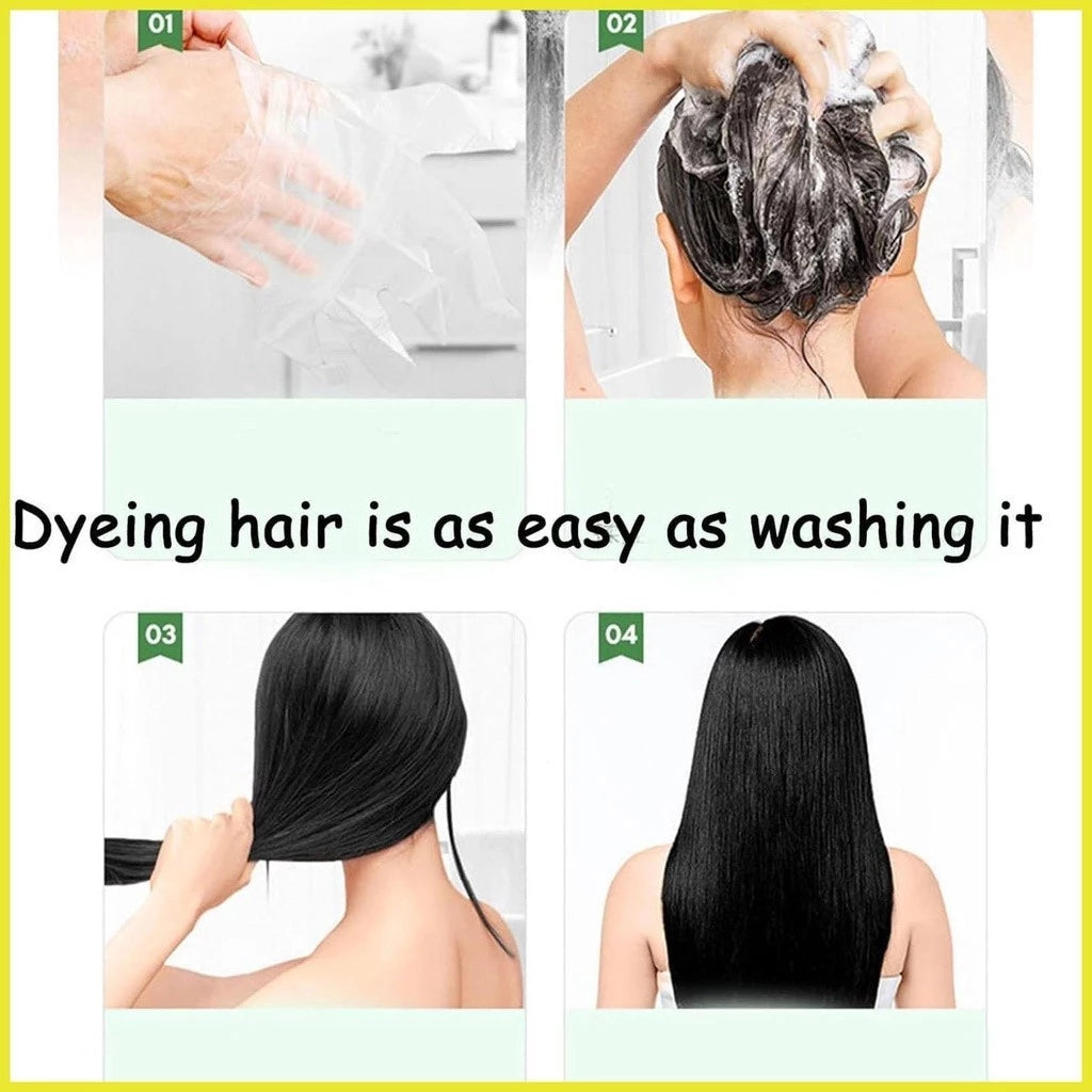 Herbal Hair Color Shampoo 3 In 1 Hair Color Conditioner With Plant Essence For Hair Care