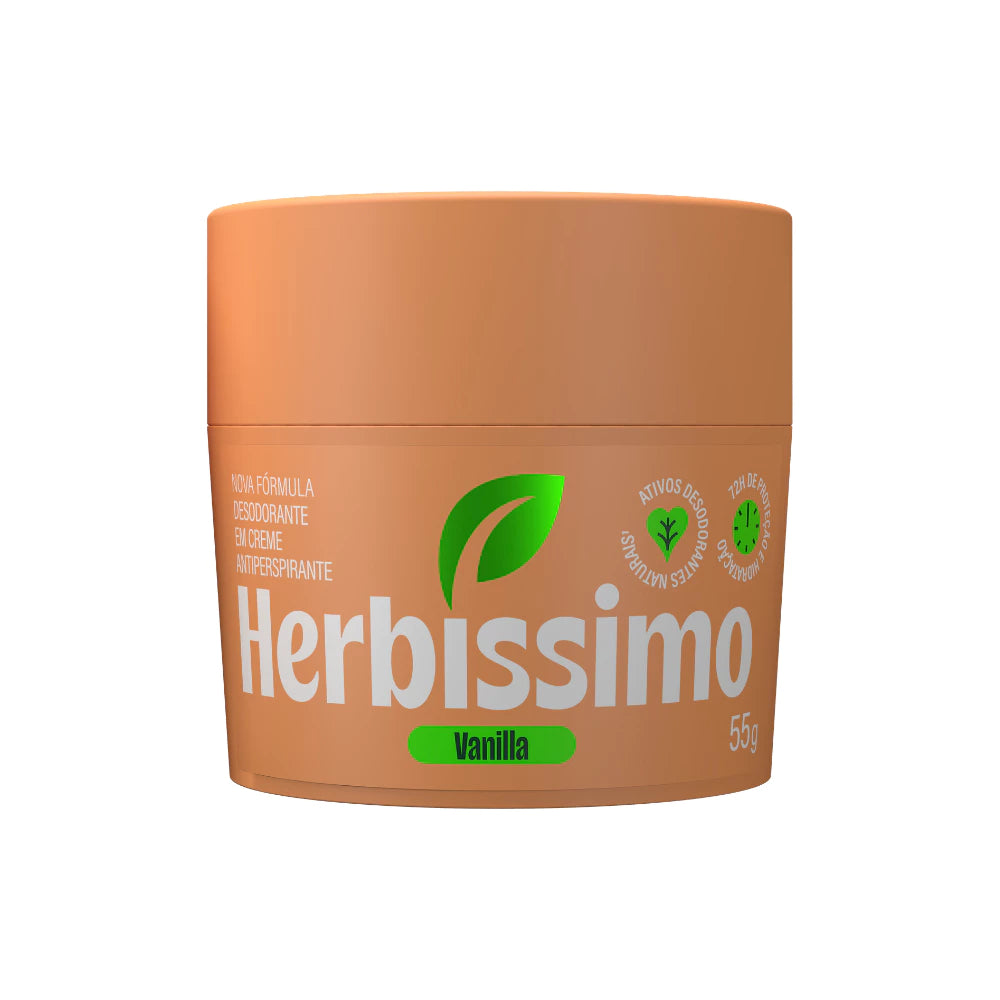 Herbíssimo Vanilla Antiperspirant Cream Deodorant 55g