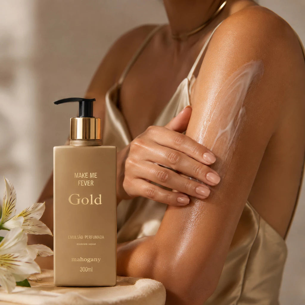 Hidratante Perfumado Make Me Fever Gold Mahogany 300ml