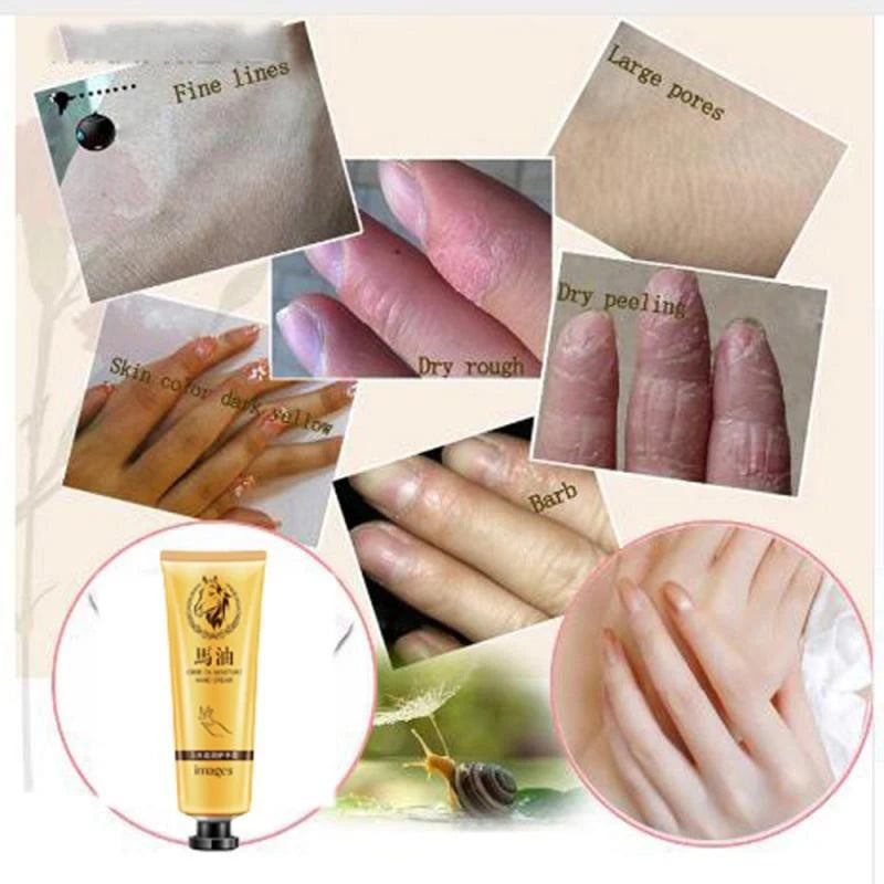 Horse Oil Repair Hand Cream – Moisturizing, Anti-Chapping & Whitening