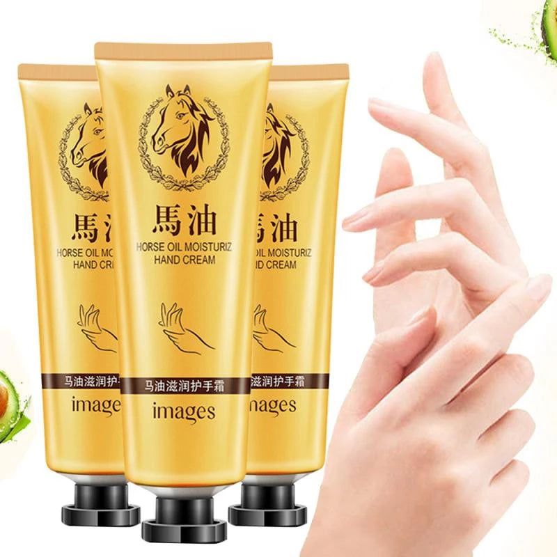 Horse Oil Repair Hand Cream – Moisturizing, Anti-Chapping & Whitening