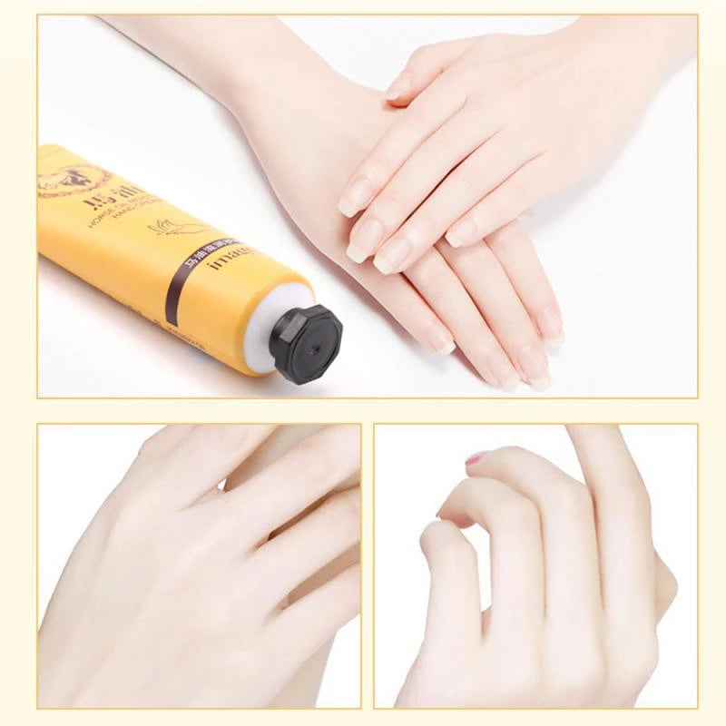 Horse Oil Repair Hand Cream – Moisturizing, Anti-Chapping & Whitening