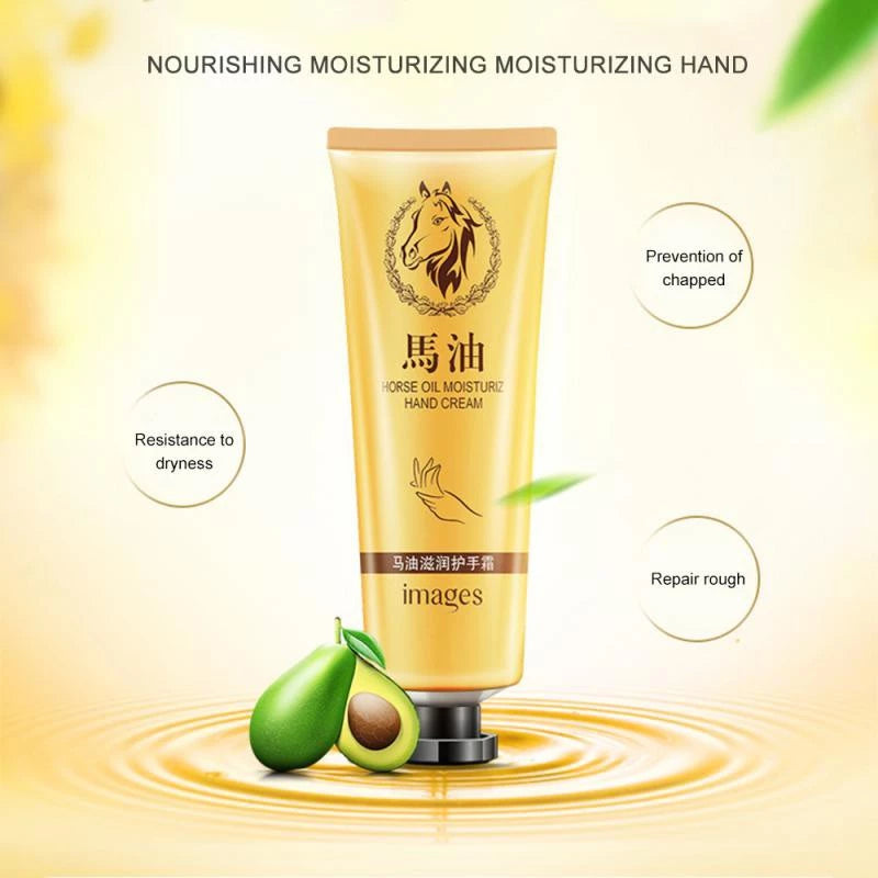 Horse Oil Repair Hand Cream – Moisturizing, Anti-Chapping & Whitening