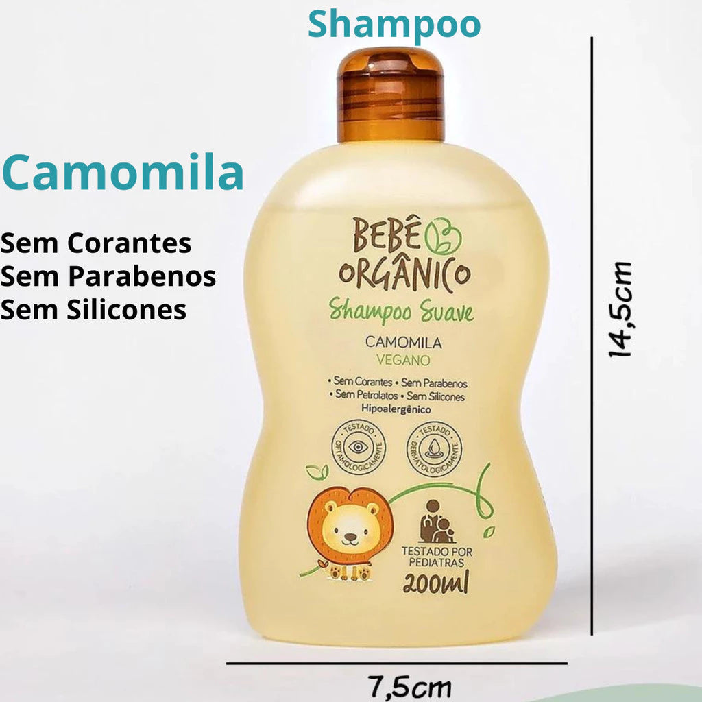 Hydration Kit Shampoo + Conditioner + Alcohol-Free Cologne + Moisturizing Lotion - Baby Child 630ml