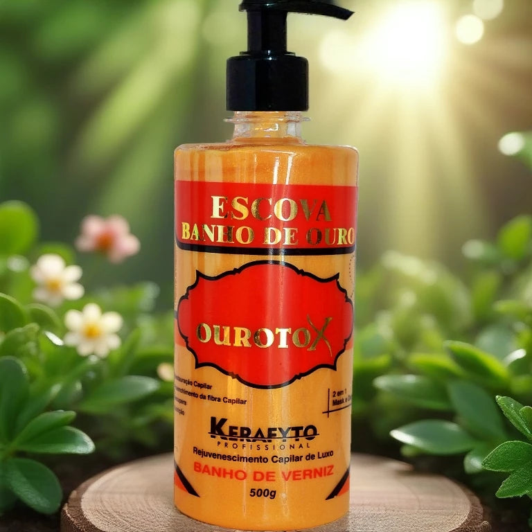 Hydration and Recovery Mask - Shine in 5 Minutes Immediate Result! Ourotox Kerafyto Gold Bath 500 G