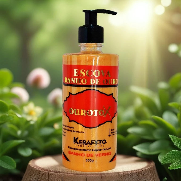 Hydration and Recovery Mask - Shine in 5 Minutes Immediate Result! Ourotox Kerafyto Gold Bath 500 G