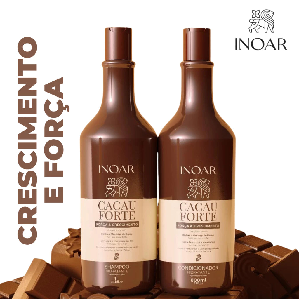 Inoar Strong Cocoa Kit Hair Growth and Strength Anti-Hair Loss 1L and 800ml