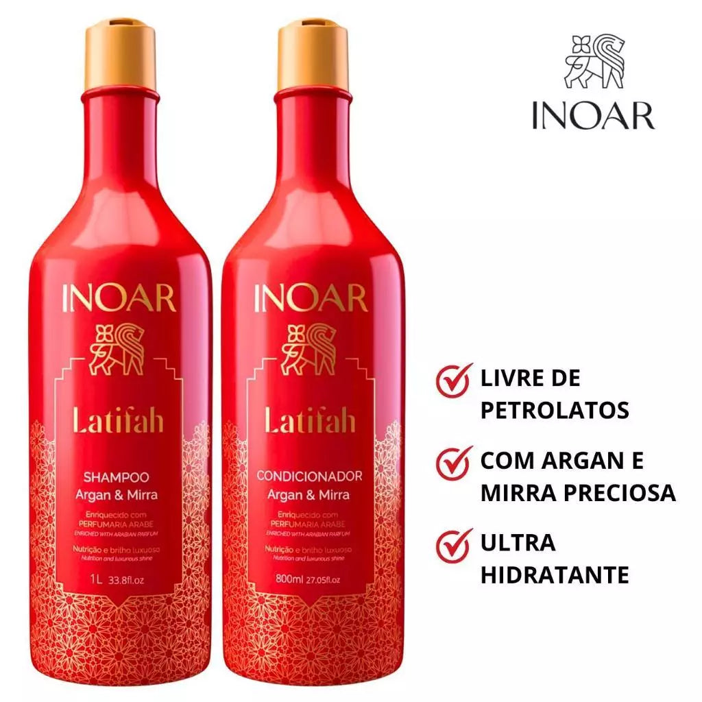 Inoar - Arabic Latifah Kit Argan and Myrrh Shampoo 1L + Conditioner 800ml