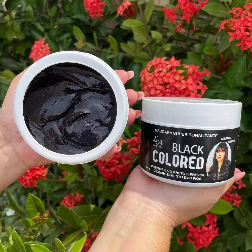 Kit Shampoo e Máscara Tonalizante Preto Intenso - Sem Amônia