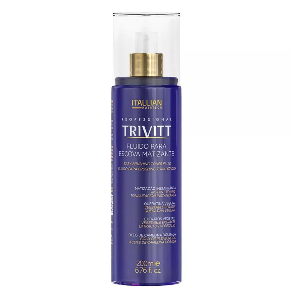Kit Profissional Trivitt Matização Shampoo 1L + Máscara 1kg + Fluido
