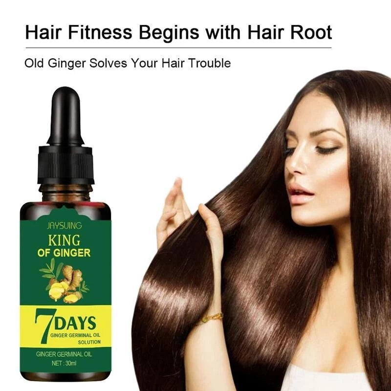 Jaysuing Hair Growth Oil - Ginger Essence King 7 Days Hair Loss & Growth Serum