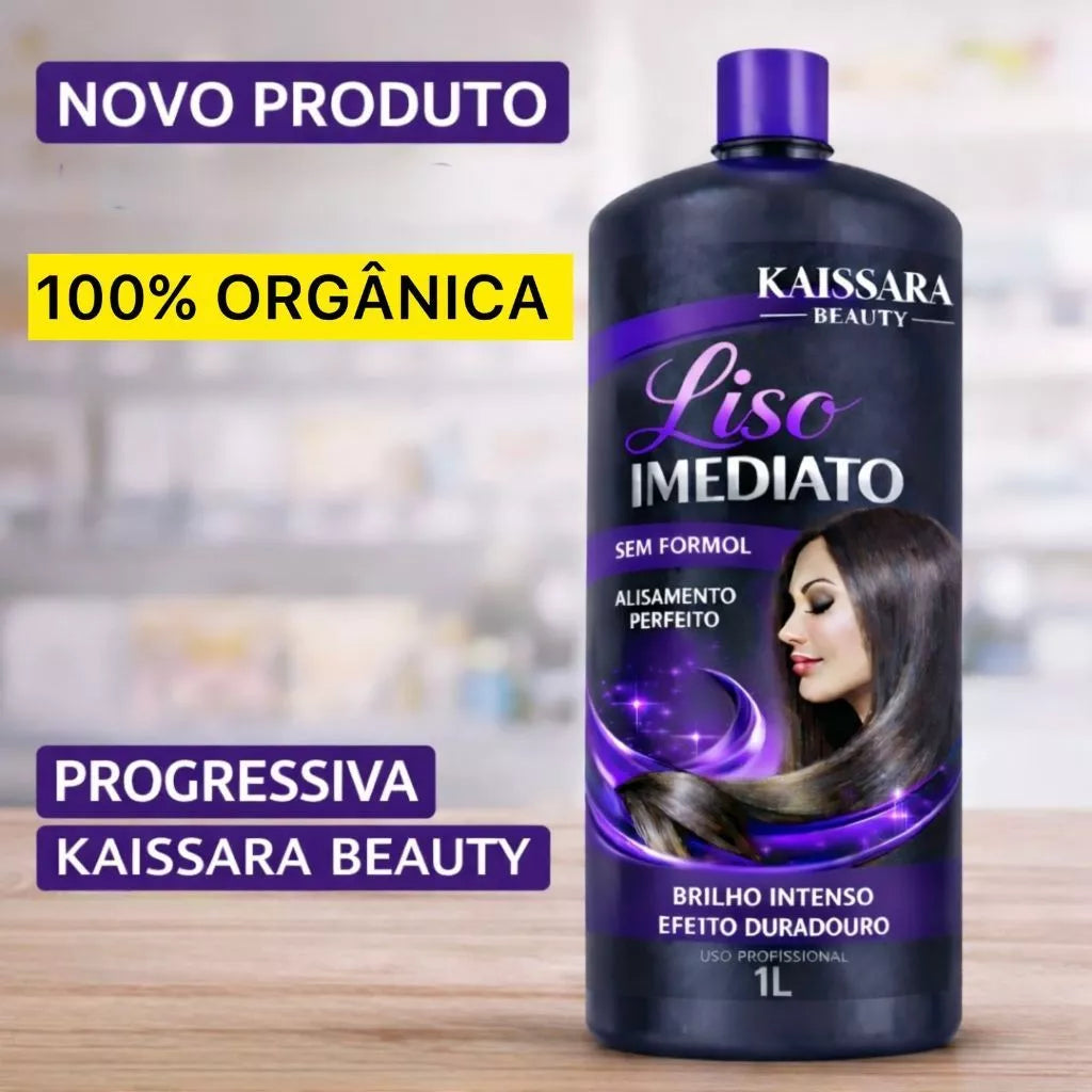 KAISSARA Progressive 100% Organic Straight Korean Straight Immediate Shiny Straight Hair