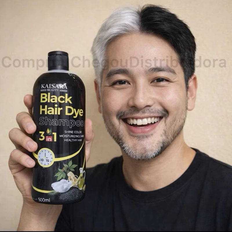 KAISSARA Toning Shampoo 500ml HAIR DYE Darkening Black, Hazelnut, Marsala, Purple, Dark Brown
