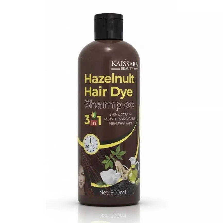 KAISSARA Toning Shampoo 500ml HAIR DYE Darkening Black, Hazelnut, Marsala, Purple, Dark Brown