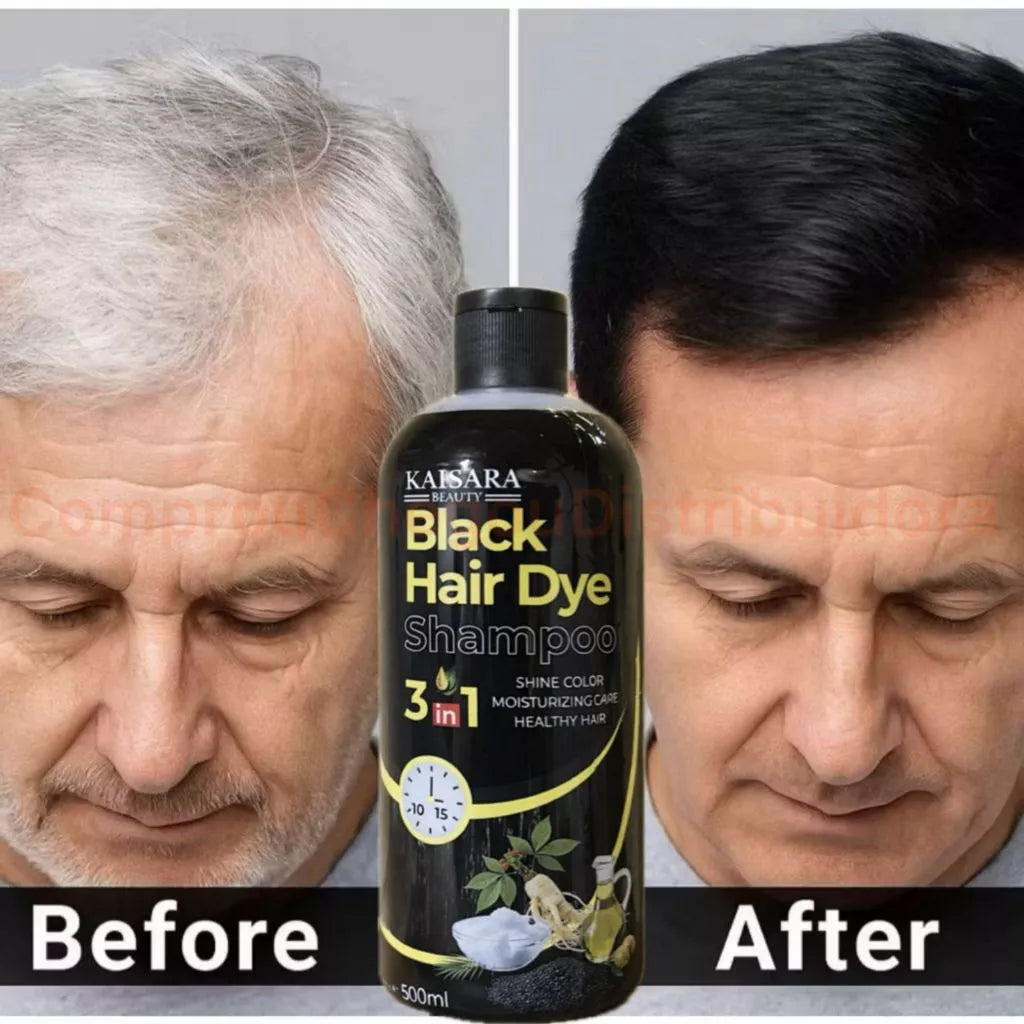 KAISSARA Toning Shampoo 500ml HAIR DYE Darkening Black, Hazelnut, Marsala, Purple, Dark Brown