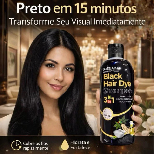 KAISSARA Toning Shampoo 500ml HAIR DYE Darkening Black, Hazelnut, Marsala, Purple, Dark Brown