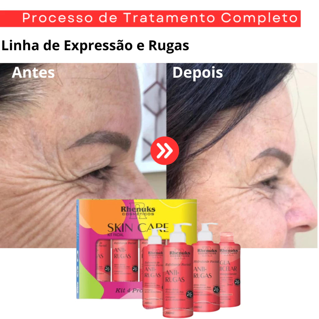 KIT Skincare Anti Rugas Rhenuks - 4 Itens