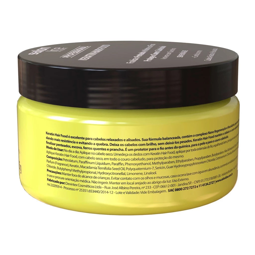 Salon Line Keratin Hair Food Nutrição 195g