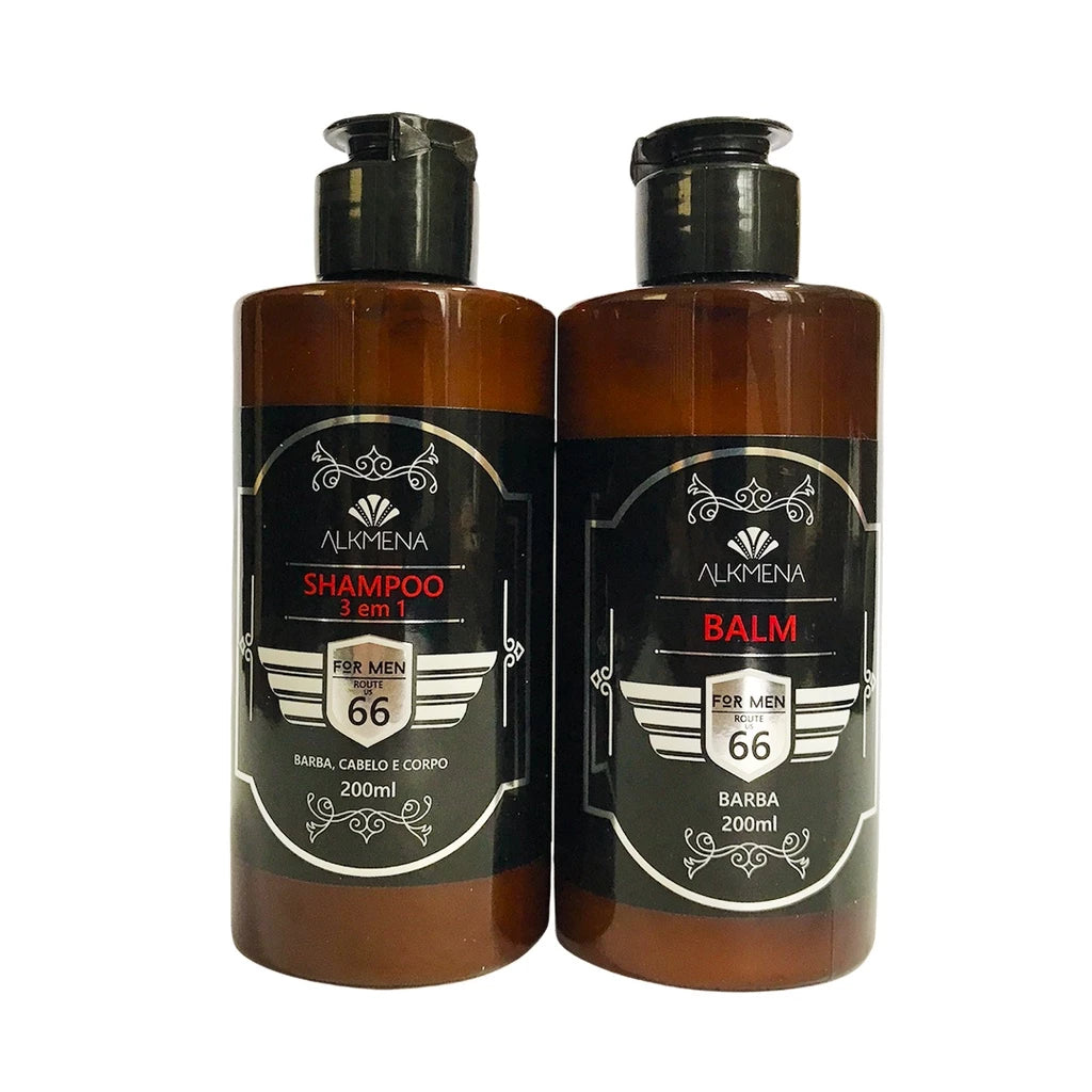 Alkmena Beard Balm & 3-in-1 Shampoo Kit For Men 200ml