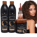 Kit Crina e Cauda Maycrene - Shampoo + Condicionador + Máscara + Reparador 30ml