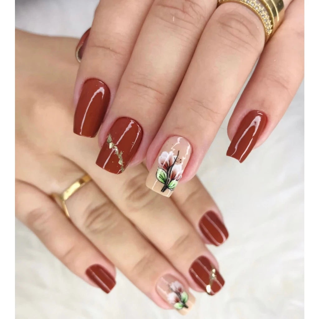Kit 100 nail stickers for nail decoration - 10 sheets