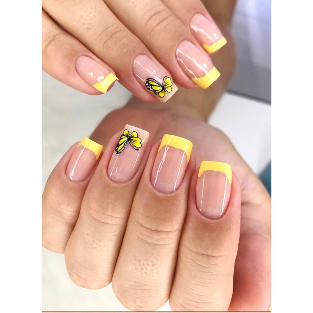 Kit 100 nail stickers for nail decoration - 10 sheets