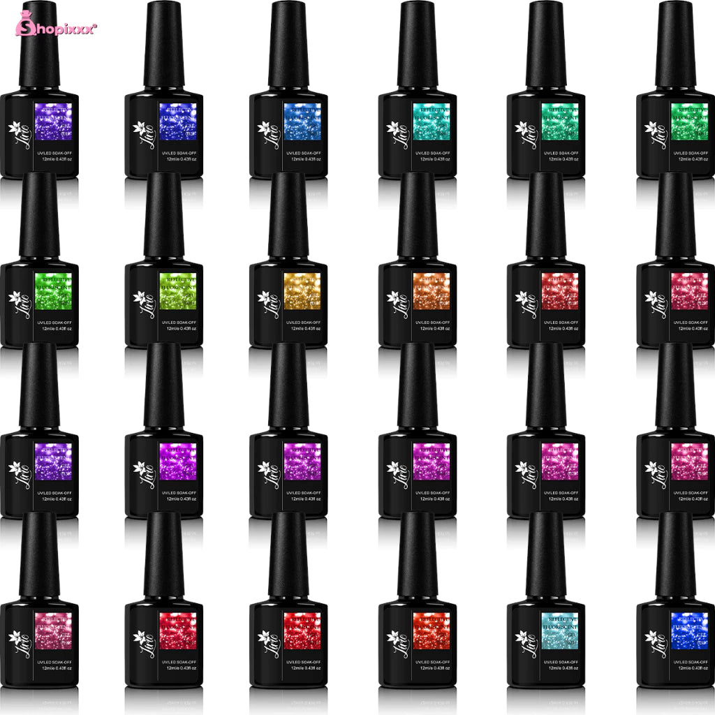 Kit 12 Lirio Cat Eye Reflective Gel Polish 12ml Nail Art Designer Nail Polishes