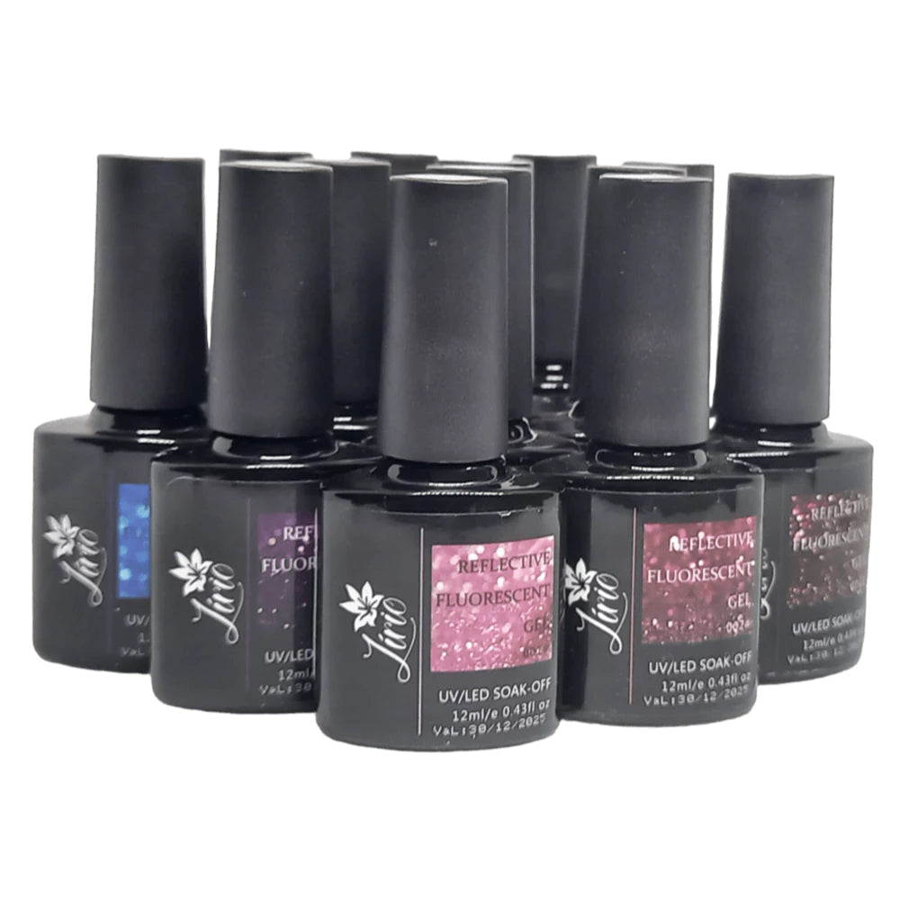 Kit 12 Lirio Cat Eye Reflective Gel Polish 12ml Nail Art Designer Nail Polishes