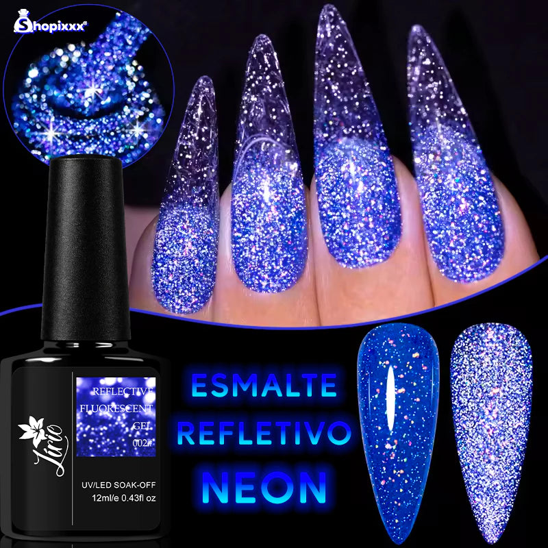 Kit 12 Lirio Cat Eye Reflective Gel Polish 12ml Nail Art Designer Nail Polishes