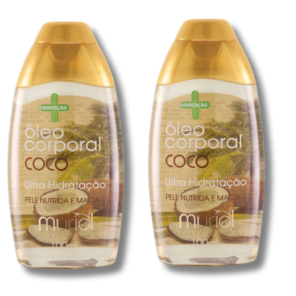 Kit 2 Óleos Corporais Amêndoa Muriel 100ml – Escolha seu Par (Sortido ou Igual)