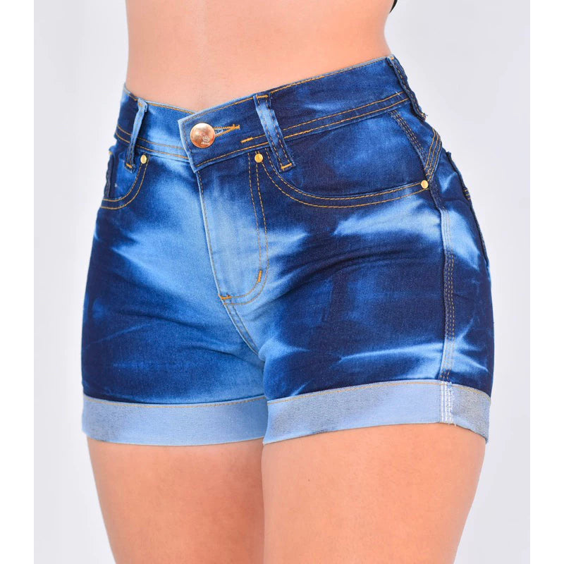 Kit with 20 Women's Lycra Denim Shorts - Wholesale Price for Resale
