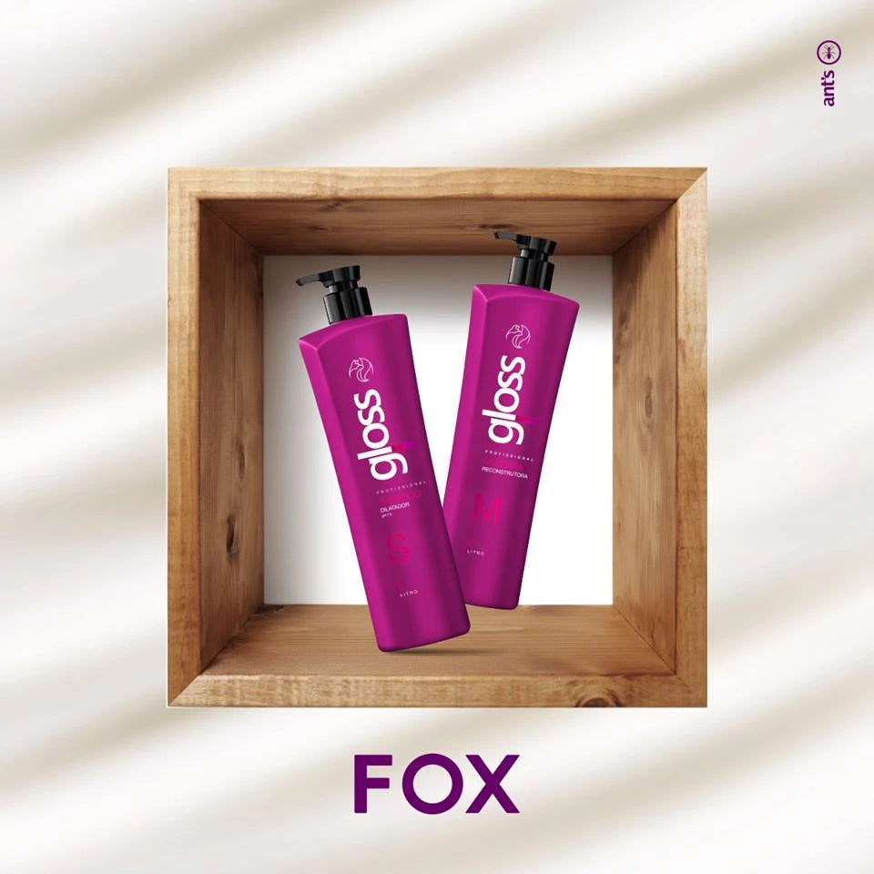 Kit Fox Gloss Escova Progressiva 2x1000