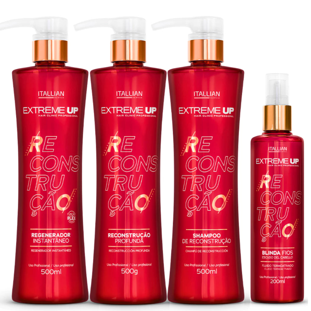 Kit Itallian Hairtech Profissional Extreme-up Reconstrução