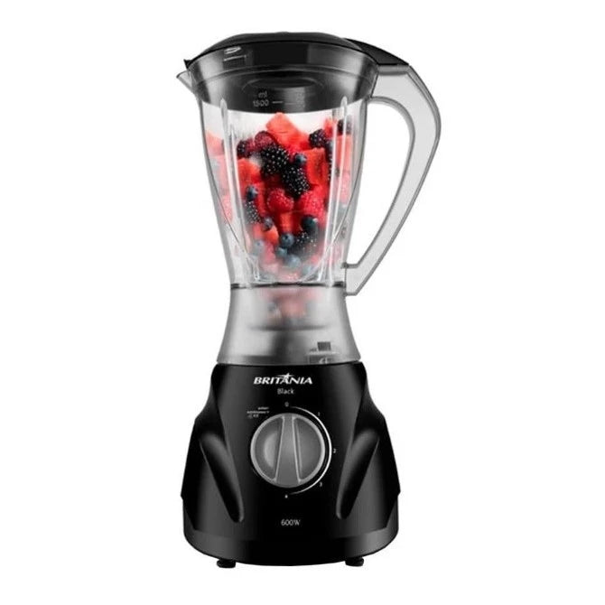 Kit Liquidificador Britânia Turbo 600W + Sanduicheira Grill 750W Preto com Facas