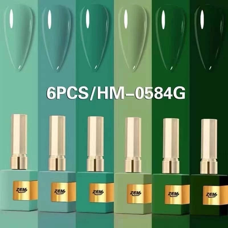 Kit 12 Gel Nail Polishes for Natural Nails Bella Rosa Shine Hand and Foot Nail Polish Assorted Colors Manicure Pedicure