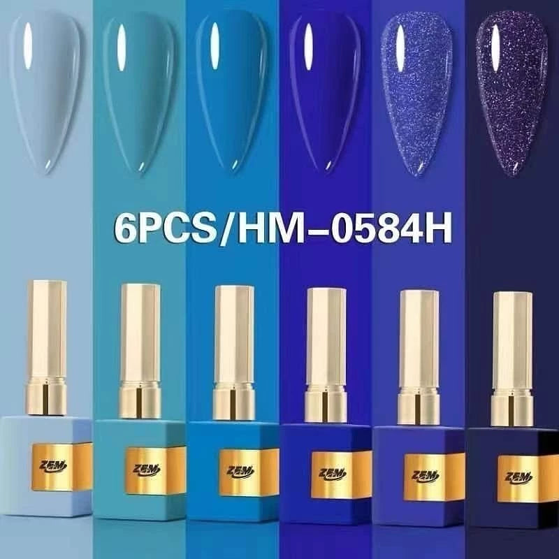 Kit 12 Gel Nail Polishes for Natural Nails Bella Rosa Shine Hand and Foot Nail Polish Assorted Colors Manicure Pedicure