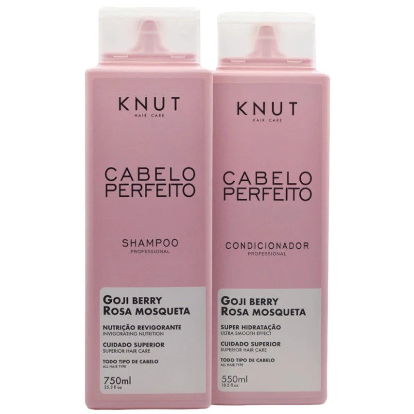 Knut Invigorating Nutrition Kit Perfect Hair Goji Berry and Rosehip Shampoo 750ml + Conditioner 550ml