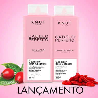 Knut Invigorating Nutrition Kit Perfect Hair Goji Berry and Rosehip Shampoo 750ml + Conditioner 550ml