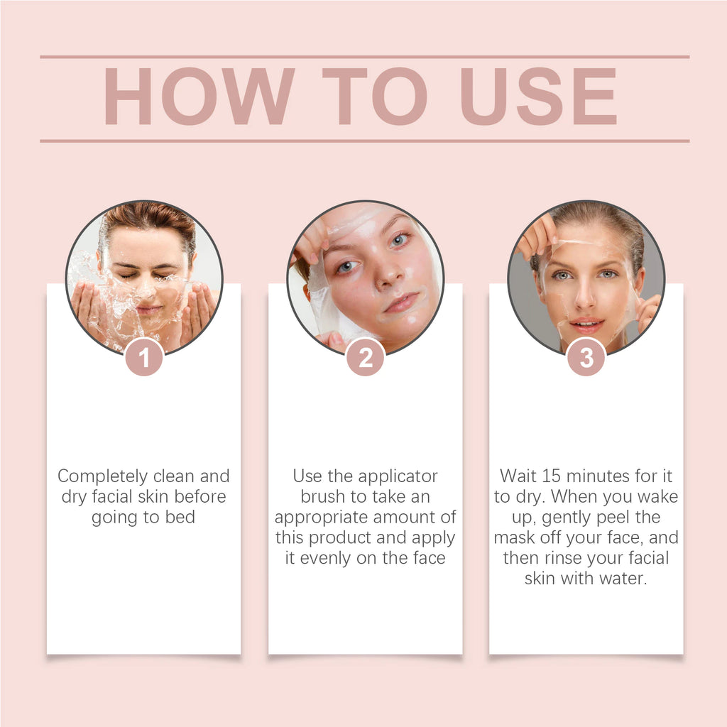 Korean Collagen Night Mask – Rejuvenates, Moisturizes & Brightens – 75g
