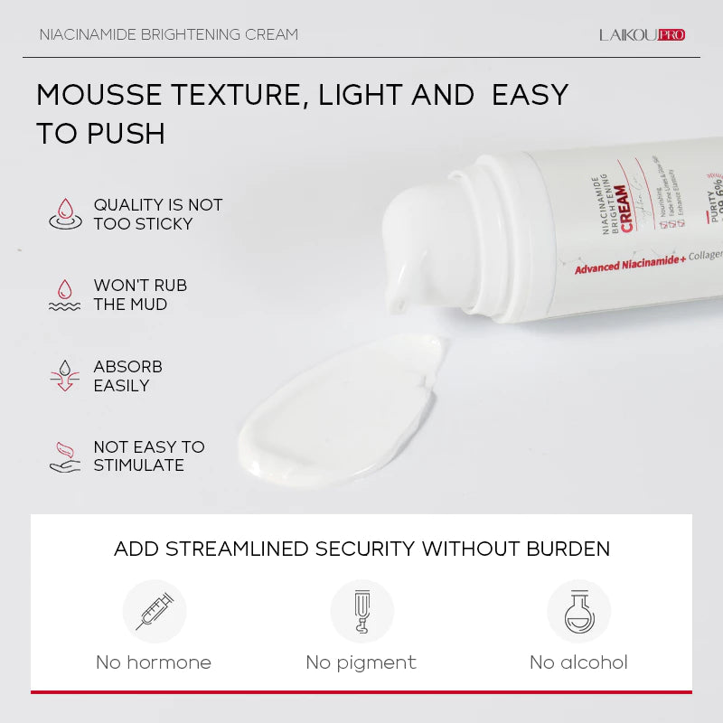 LAIKOU 99.6% Advanced Niacinamide Brightening Facial Cream 30g