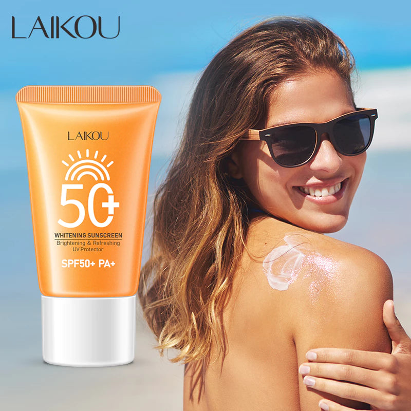 LAIKOU Brightening Sunscreen with UV Filter Clarifying Facial Cream Refreshing Sunscreen Day Cream 30g
