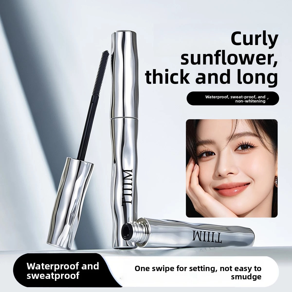 Latisse Natural Mascara Fine Brush Head Eyelashes Long Curls Are Not Easy To Smudge Makeup