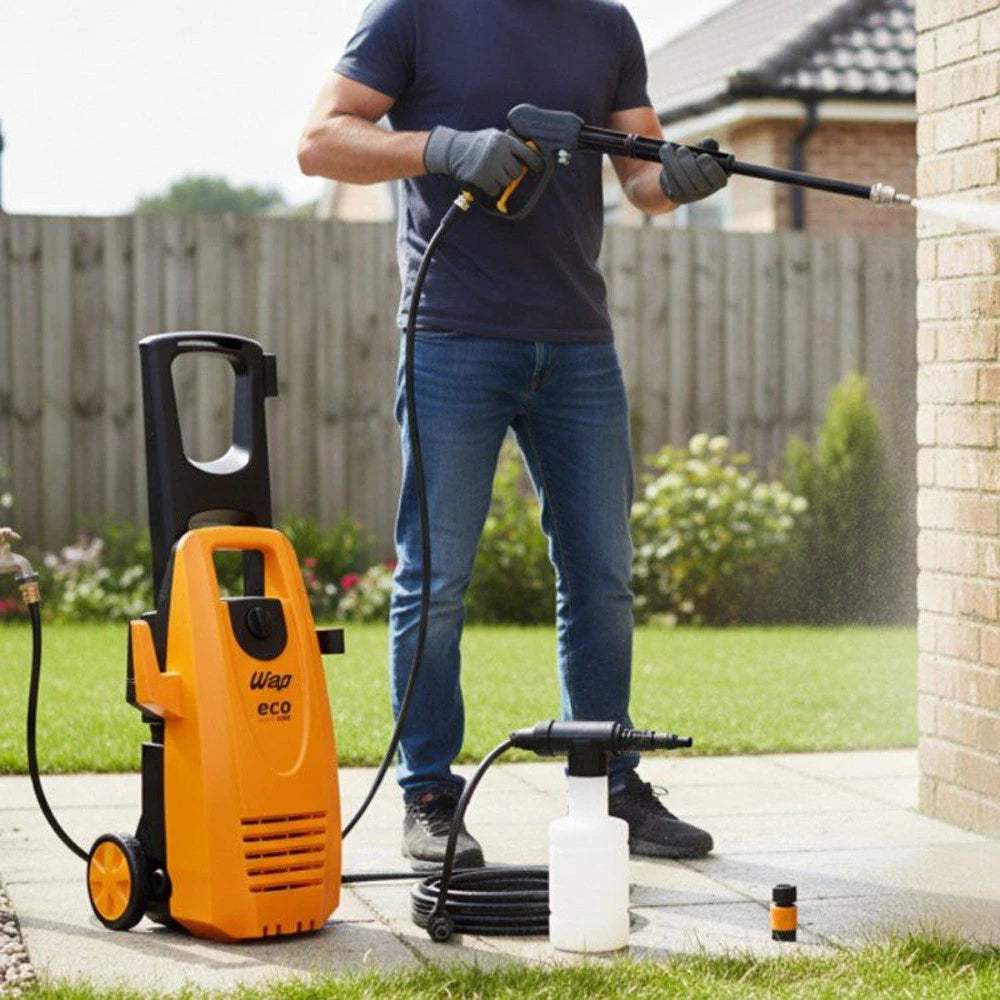 Lavadora De Alta Pressão 1650W 1750PSI Eco Wash 2350 Portátil Com Rodas WAP