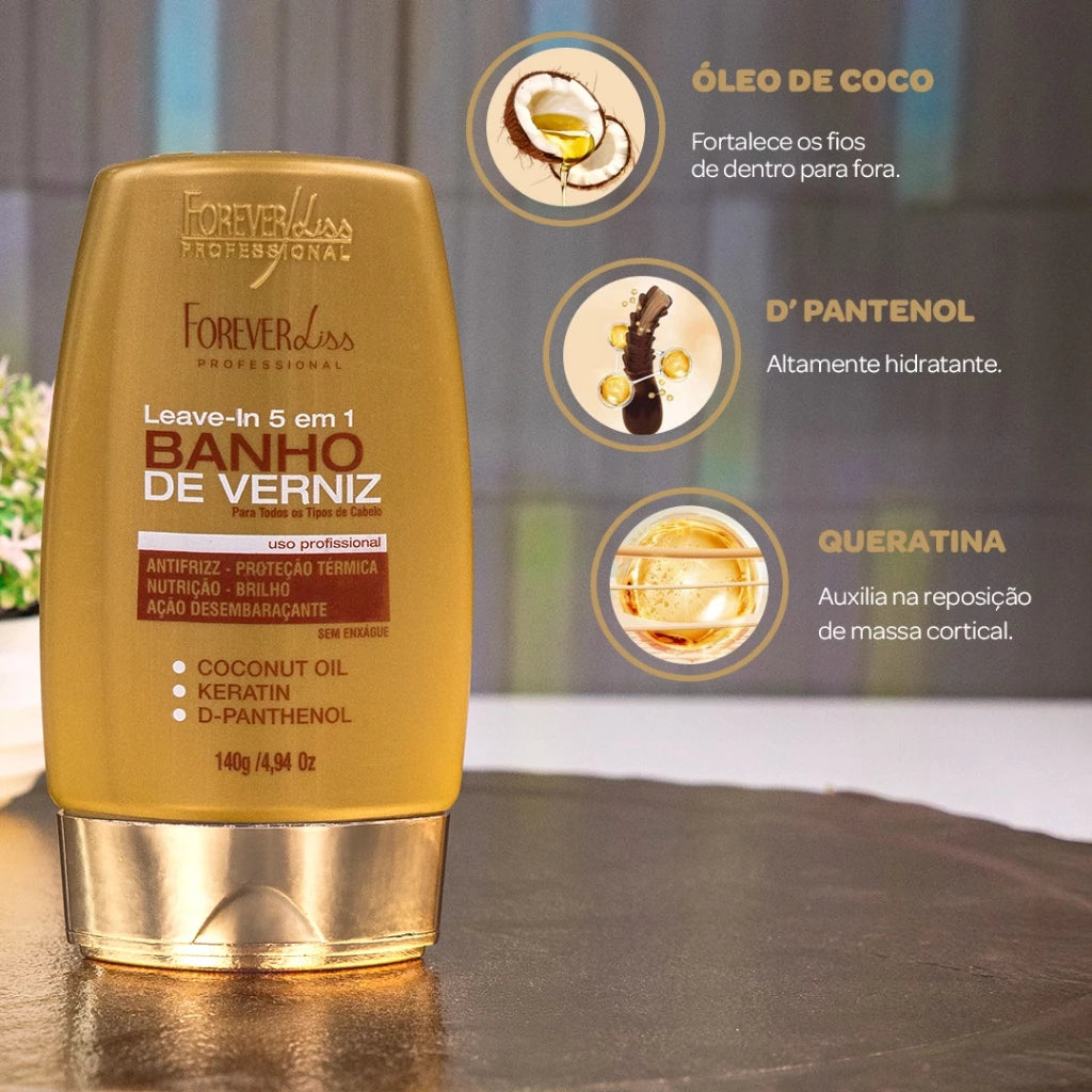 Leave-In Banho De Verniz Forever Liss 140G